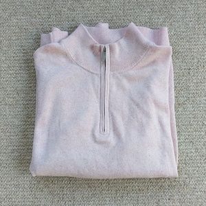 NWOT Pink Lands' End quarter zip